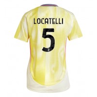 Juventus Manuel Locatelli #5 Bortatröja Kvinnor 2024-25 Korta ärmar